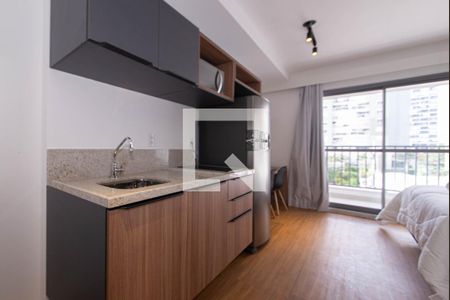 Cozinha de kitnet/studio à venda com 1 quarto, 40m² em Jardim das Acácias, São Paulo