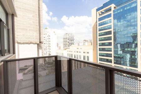 Varanda da Sala de apartamento para alugar com 1 quarto, 35m² em Moema, São Paulo