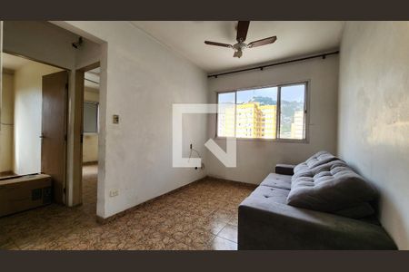 Sala de apartamento para alugar com 2 quartos, 57m² em Saboó, Santos