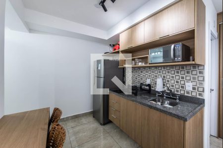 Cozinha de kitnet/studio à venda com 1 quarto, 27m² em Brooklin, São Paulo