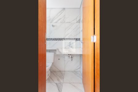 Banheiro da Suíte de casa à venda com 3 quartos, 105m² em Sinimbu, Belo Horizonte