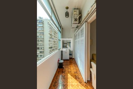 Varanda de apartamento à venda com 1 quarto, 52m² em Centro Histórico de São Paulo, São Paulo