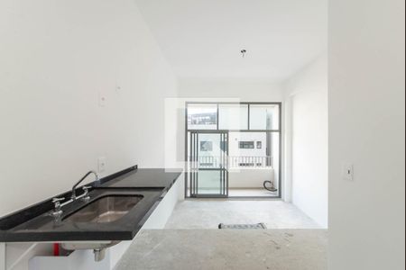 Cozinha de kitnet/studio à venda com 1 quarto, 25m² em Jardim das Acácias, São Paulo