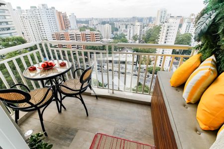 Varanda da Sala de apartamento para alugar com 2 quartos, 69m² em Morumbi, São Paulo
