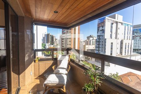 Varanda da Sala de apartamento à venda com 4 quartos, 195m² em Santa Efigênia, Belo Horizonte