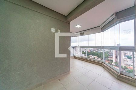 Varanda da Sala de apartamento à venda com 3 quartos, 91m² em Vila Assunção, Santo André