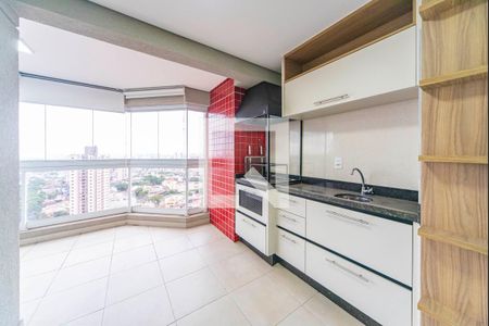 Varanda da Sala de apartamento à venda com 3 quartos, 91m² em Vila Assunção, Santo André