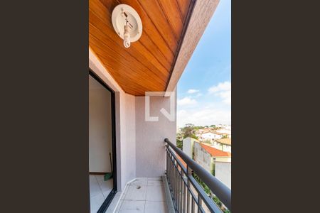 Varanda da Sala  de apartamento para alugar com 3 quartos, 83m² em Vila Eldízia, Santo André