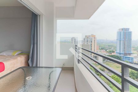 Varanda Sala, Quarto e Cozinha de apartamento para alugar com 1 quarto, 25m² em Butantã, São Paulo