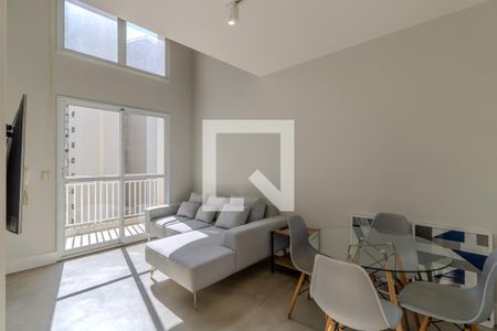 Sala  de apartamento para alugar com 1 quarto, 48m² em Vila Andrade, São Paulo