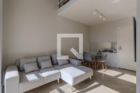 Sala  de apartamento para alugar com 1 quarto, 48m² em Vila Andrade, São Paulo