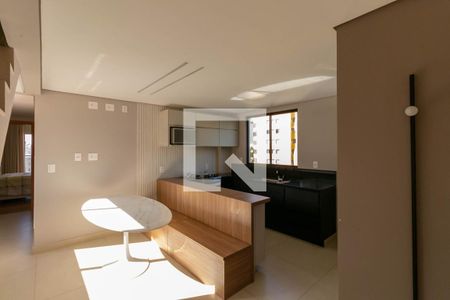 Sala de apartamento para alugar com 3 quartos, 130m² em Santo Antônio, Belo Horizonte