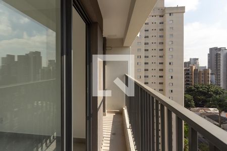 Varanda  de apartamento à venda com 1 quarto, 41m² em Indianópolis, São Paulo