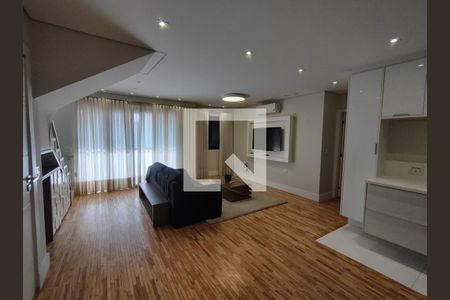 Sala de apartamento à venda com 1 quarto, 209m² em Brooklin, São Paulo