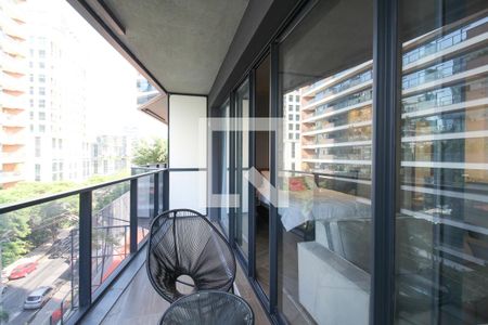 Varanda de kitnet/studio para alugar com 1 quarto, 34m² em Vila Olímpia, São Paulo