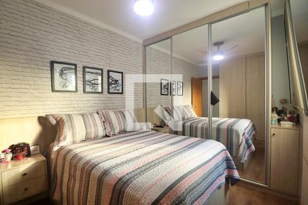 Suíte - Quarto 1 de apartamento à venda com 3 quartos, 140m² em Vila Valparaiso, Santo André