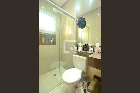 Suíte - Banheiro do Quarto 1 de apartamento à venda com 3 quartos, 140m² em Vila Valparaiso, Santo André