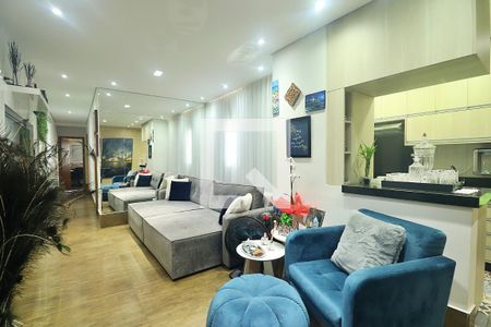Sala de apartamento à venda com 3 quartos, 140m² em Vila Valparaiso, Santo André