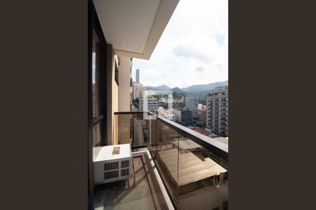 Sala - Varanda de apartamento à venda com 1 quarto, 32m² em Leblon, Rio de Janeiro