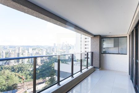 varanda sala de apartamento à venda com 4 quartos, 167m² em Vila da Serra, Nova Lima