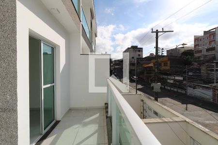 Varanda da Sala de casa à venda com 3 quartos, 176m² em Vila Curuçá, Santo André