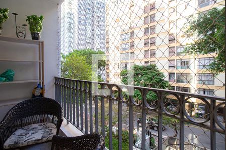 Varanda da Sala de apartamento para alugar com 3 quartos, 100m² em Bela Vista, São Paulo