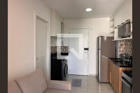 Sala e Cozinha Integrada de apartamento para alugar com 1 quarto, 26m² em Barra Funda, São Paulo