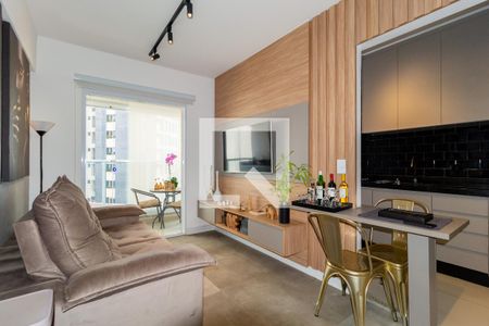 Sala de apartamento à venda com 1 quarto, 36m² em Vila Regente Feijó, São Paulo