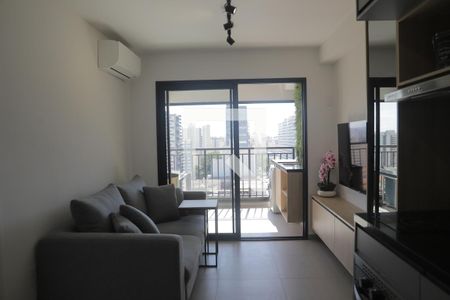 Sala de apartamento para alugar com 1 quarto, 35m² em Mirandópolis, São Paulo