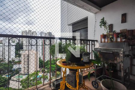 Varanda de apartamento à venda com 4 quartos, 180m² em Vila Andrade, São Paulo