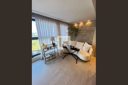 Sala de Estar de apartamento à venda com 4 quartos, 167m² em Vila da Serra, Nova Lima