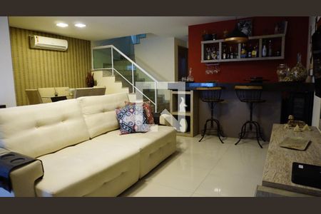 Sala de casa de condomínio à venda com 4 quartos, 177m² em Jacarepaguá, Rio de Janeiro