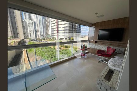 Varanda gourmet de apartamento à venda com 3 quartos, 137m² em Vila da Serra, Nova Lima