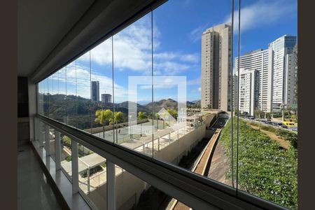 Vista da varanda de apartamento à venda com 3 quartos, 137m² em Vila da Serra, Nova Lima