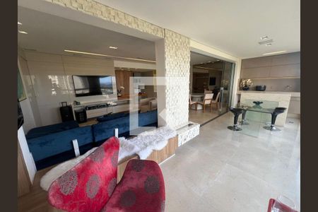 Varanda de apartamento à venda com 3 quartos, 137m² em Vila da Serra, Nova Lima