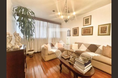 Sala de apartamento à venda com 4 quartos, 180m² em Lourdes, Belo Horizonte