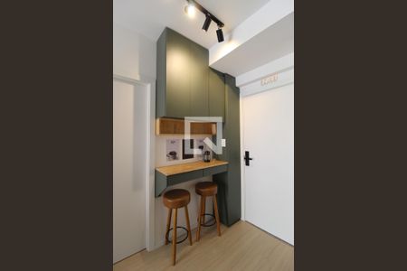 Sala/Cozinha de kitnet/studio para alugar com 1 quarto, 29m² em Vila Nova Conceição, São Paulo