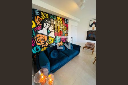 Sala de apartamento à venda com 1 quarto, 82m² em Vila da Serra, Belo Horizonte