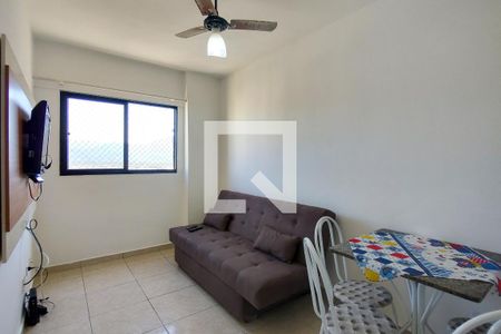 Sala de apartamento para alugar com 1 quarto, 50m² em Cidade Ocian, Praia Grande