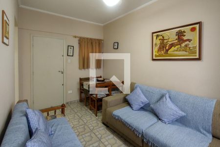 Sala de apartamento para alugar com 1 quarto, 65m² em Aviação, Praia Grande