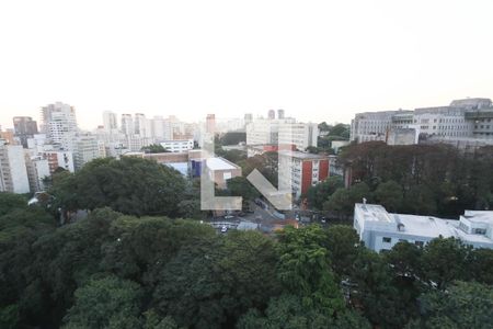 Vista da Varanda de kitnet/studio à venda com 1 quarto, 104m² em Cerqueira César, São Paulo