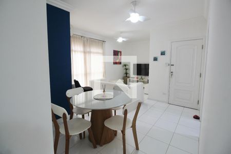 Sala de apartamento para alugar com 3 quartos, 80m² em Jardim Belmar, Guarujá