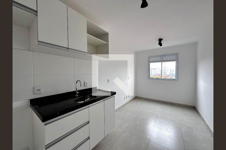 Cozinha de apartamento à venda com 1 quarto, 25m² em Jardim Monte Azul, São Paulo