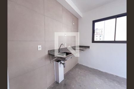 Cozinha de apartamento à venda com 1 quarto, 27m² em Bela Vista, São Paulo