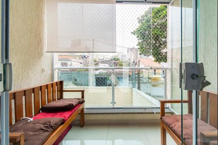 Varanda da Sala de apartamento para alugar com 2 quartos, 70m² em Vila Valparaiso, Santo André