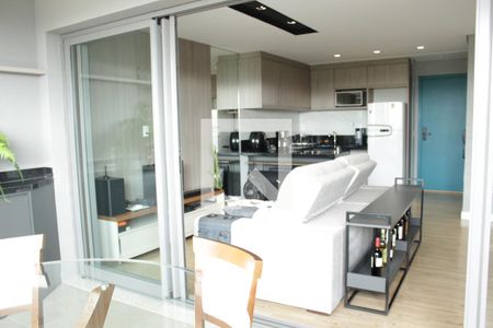 Varanda da Sala de apartamento à venda com 1 quarto, 66m² em Pinheiros, São Paulo