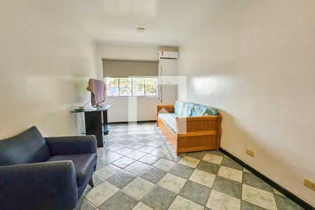 Sala de apartamento para alugar com 1 quarto, 48m² em Jardim Belmar, Guarujá