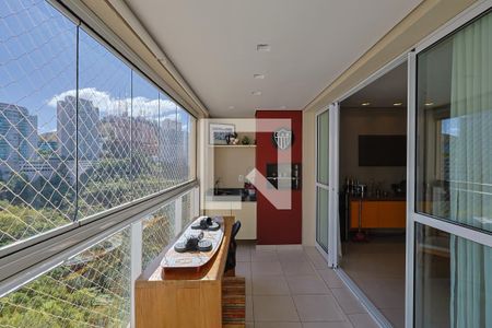 Varanda da Sala de apartamento à venda com 2 quartos, 105m² em Vila da Serra, Nova Lima