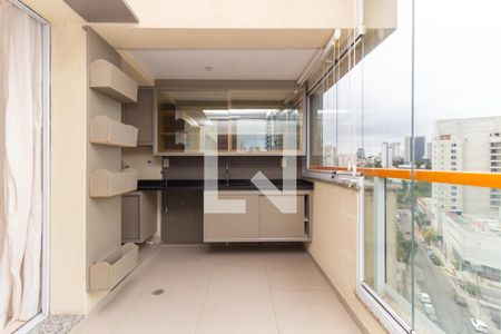 Varanda Sala - Cozinha de apartamento para alugar com 1 quarto, 47m² em Jardim Vila Mariana, São Paulo