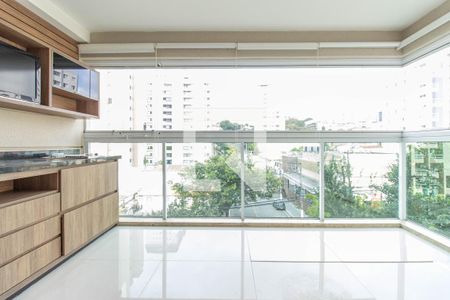 Varanda da Sala  de apartamento à venda com 2 quartos, 65m² em Bosque da Saúde, São Paulo